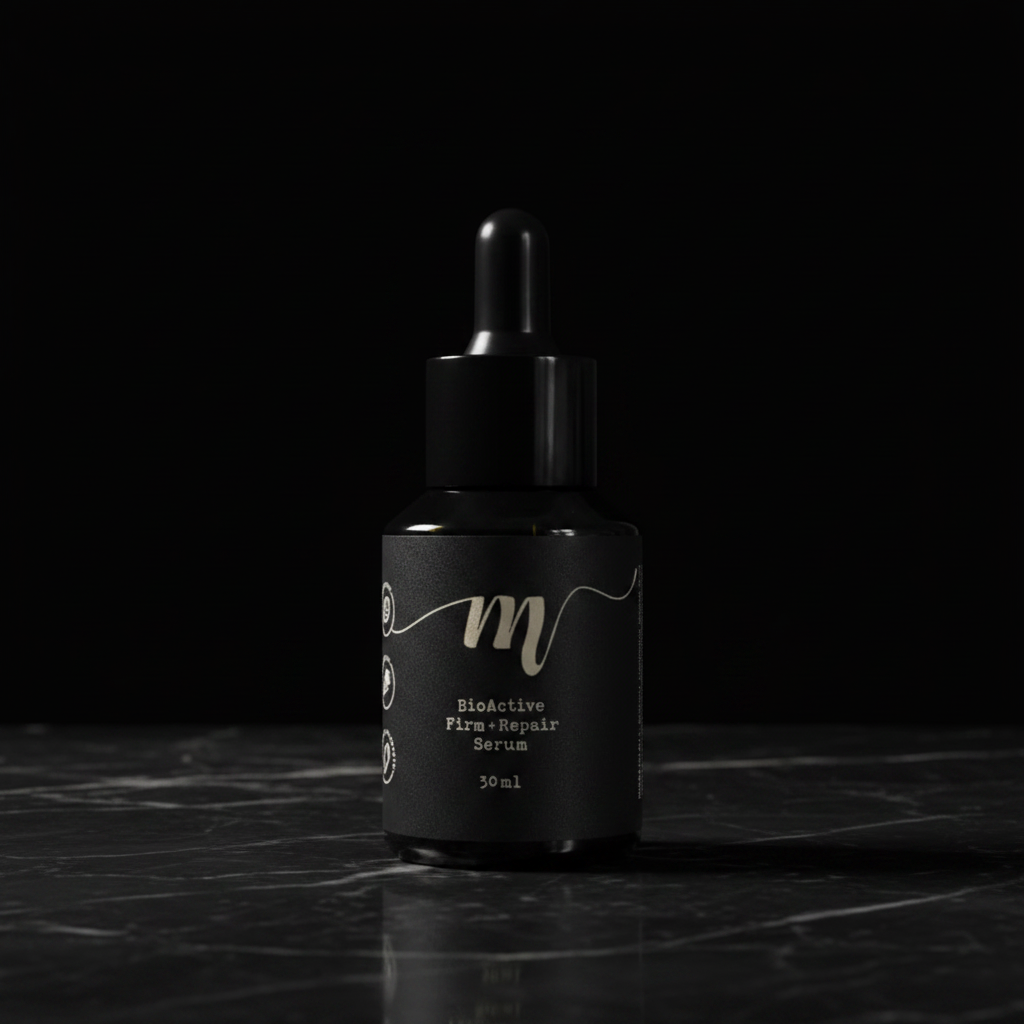 Ansikts serum med mörk bakgrund